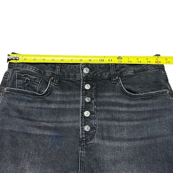 Paige Stella Womens Jeans Black Straight Basic Casual Denim Pants Size 32 - Picture 7 of 9